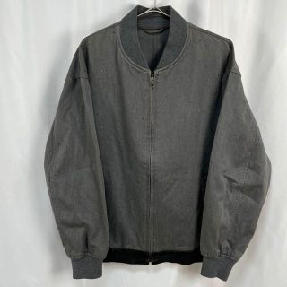 AD1996】コムデギャルソンオム ウールギャバ ジップブルゾン ブラック-