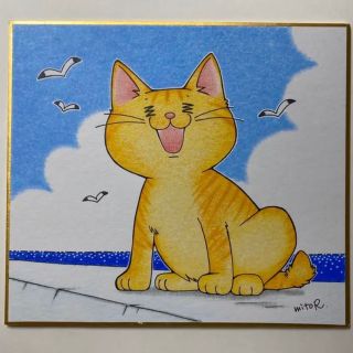 手描きイラスト 8  猫(アート/写真)