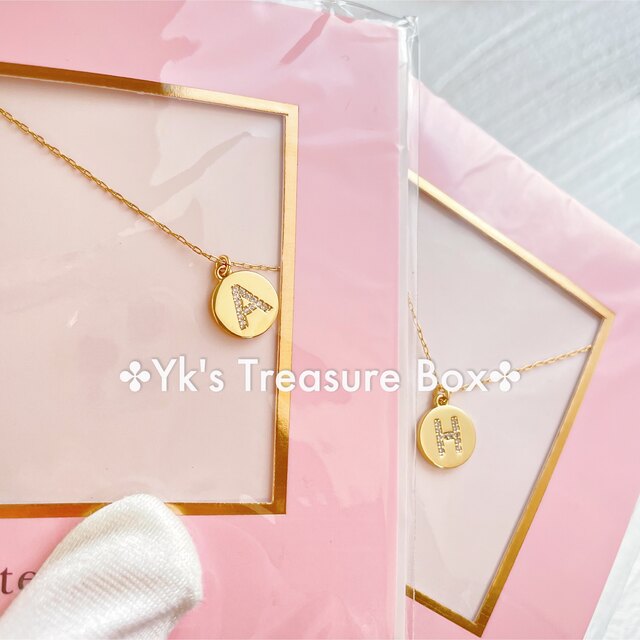 kate spade new york(ケイトスペードニューヨーク)のB020/kate spade/D/パヴェアルファベットペンダントネックレス レディースのアクセサリー(ネックレス)の商品写真