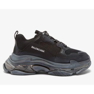 バレンシアガ(Balenciaga)の44 バレンシアガ トリプルエス ブラック クリアソール(スニーカー)