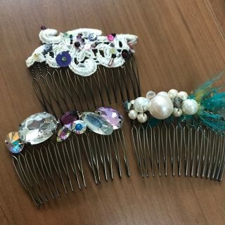 カオル(KAORU)のKAORU アトリエカオル ヘアアクセサリー　ビジュー　ヘアコーム　　3個セット(その他)