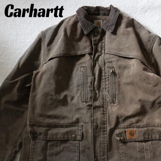 carhartt カーハート ダックコート ブラウン ビッグサイズ ジャケット