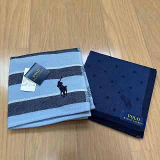 ポロラルフローレン(POLO RALPH LAUREN)の未使用 ポロラルフローレン ハンカチ 2枚セット(ハンカチ/ポケットチーフ)