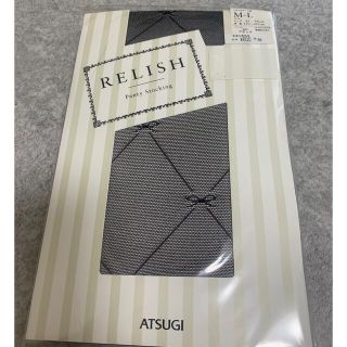 アツギ(Atsugi)のストッキング　リボンモチーフ柄(タイツ/ストッキング)