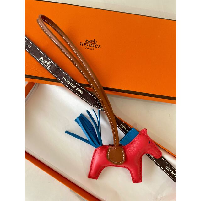 好評にて期間延長】 Hermes ローズテキサス PM ロデオチャーム