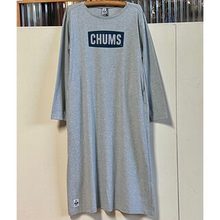 チャムス(CHUMS)の新品　CHUMS ロゴワンピース　チャムス　hgm(ひざ丈ワンピース)