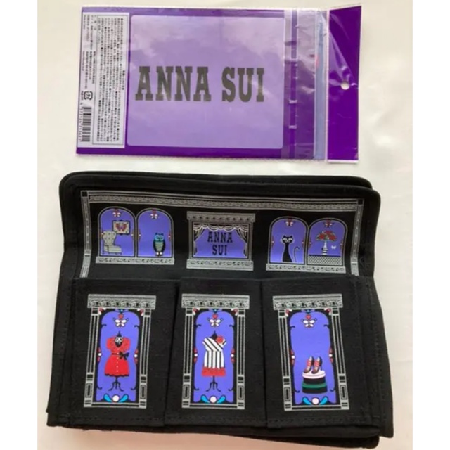 ANNA SUI(アナスイ)の★ANNA SUI★ティッシュケース&マスクケース 猫　ねこ　ネコ　黒猫 薔薇 インテリア/住まい/日用品のインテリア小物(ティッシュボックス)の商品写真