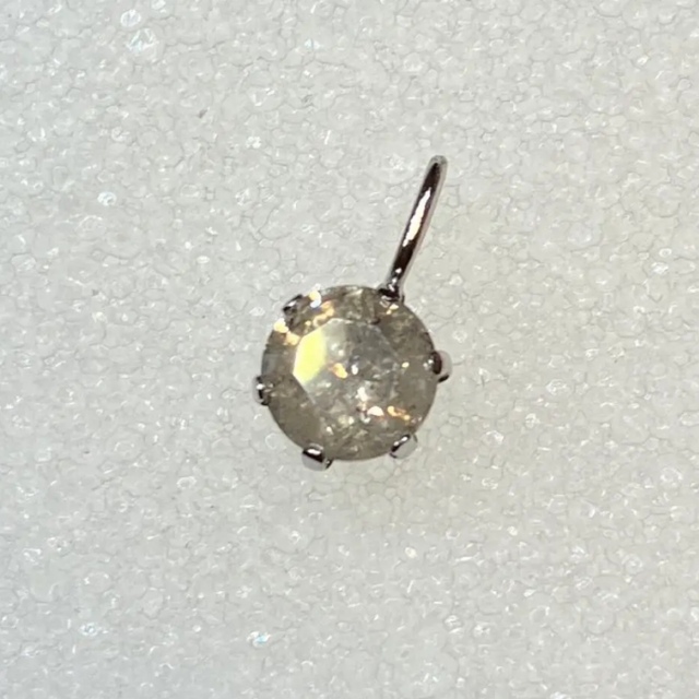 PT900 天然シュガーダイヤモンド 0.35ct ペンダントトップ 3