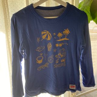 シップス(SHIPS)のSHIPS シップス　長袖　リバーシブル　カットソー　サイズ145(Tシャツ/カットソー)