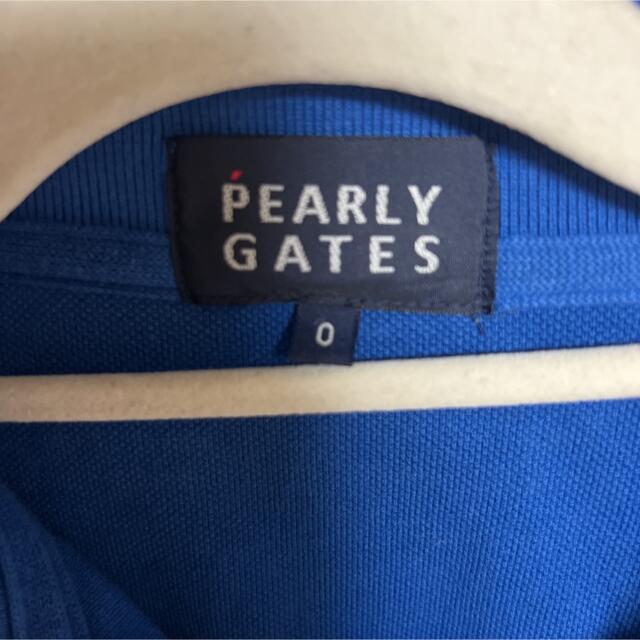 PEARLY GATES(パーリーゲイツ)のパーリーゲイツ レディースポロシャツ サイズ0 スポーツ/アウトドアのゴルフ(ウエア)の商品写真