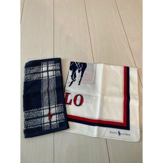 ラルフローレン(Ralph Lauren)のラルフローレン　ハンカチ　ハンカチタオル　２枚　未使用(ハンカチ)