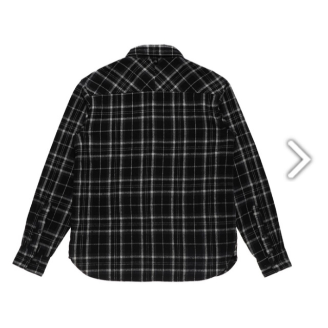 UNDEFEATED(アンディフィーテッド)のアンディフィーテッド　チェックシャツ　ブラック　Lサイズ メンズのトップス(シャツ)の商品写真