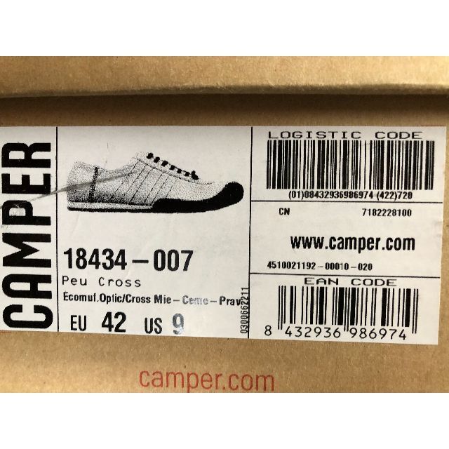 CAMPER(カンペール)のCAMPARカンペール スニーカー EU42 US9 PerCross メンズの靴/シューズ(スニーカー)の商品写真