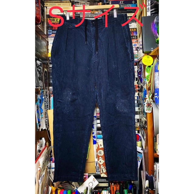 SSZ BEAMS REPAIR CORD PANTS NAVY Sサイズ