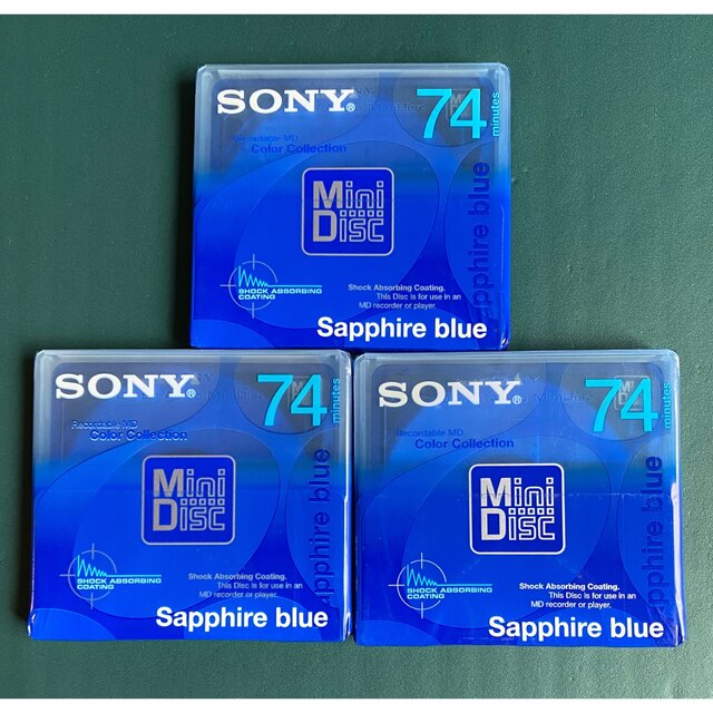 SONY - SONY MDディスク74分 3枚セット 新品未開封 の通販 by M211024O's shop｜ソニーならラクマ