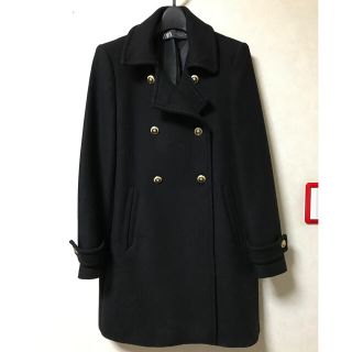 ザラ(ZARA)のZARA ウール混紡ダブルブレスト仕様コート　ブレザー　金ボタン　Mサイズ　新品(ロングコート)