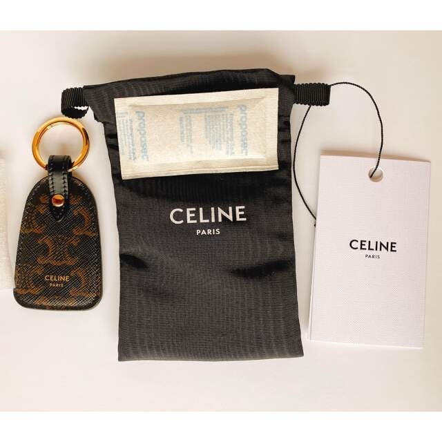 celine(セリーヌ)の【正規品】CELINE キーリング　トリオンフキャンバス & カーフスキン レディースのファッション小物(キーケース)の商品写真