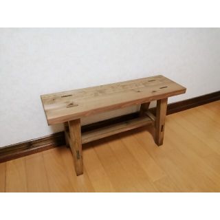 専用出品　　木製フラワースタンド　花台　幅60cm×高さ35cm　ベンチ(その他)