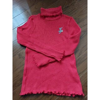 ニットプランナー(KP)のKP 　130センチ　赤タートルネック(Tシャツ/カットソー)