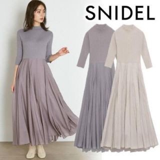 スナイデル(SNIDEL)のニットドッキングワンピース　(ロングワンピース/マキシワンピース)