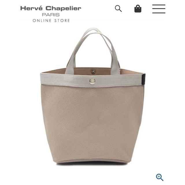 Herve Chapelier(エルベシャプリエ)の★専用です★新品・タグ付き🔸エルベシャプリエ🔸707GP マスティック×シルバー レディースのバッグ(トートバッグ)の商品写真