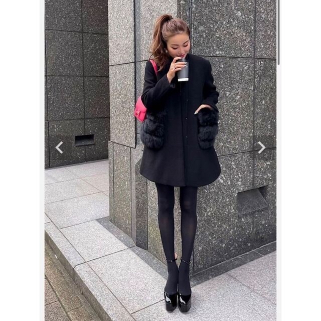 シェリエ Ladyラインポケットファーコート | hartwellspremium.com