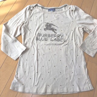バーバリーブルーレーベル(BURBERRY BLUE LABEL)のバーバリー　長袖Tシャツ　カットソー　38(Tシャツ(長袖/七分))