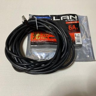 エレコム(ELECOM)のエレコム cat6a LANケーブル ブラック 7m LD-GPA／BK7(1本(その他)