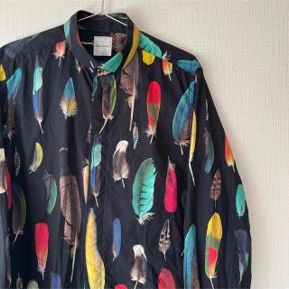 【ポールスミス Paul Smith】シャツ フェザーシャツ 総柄 レインボー