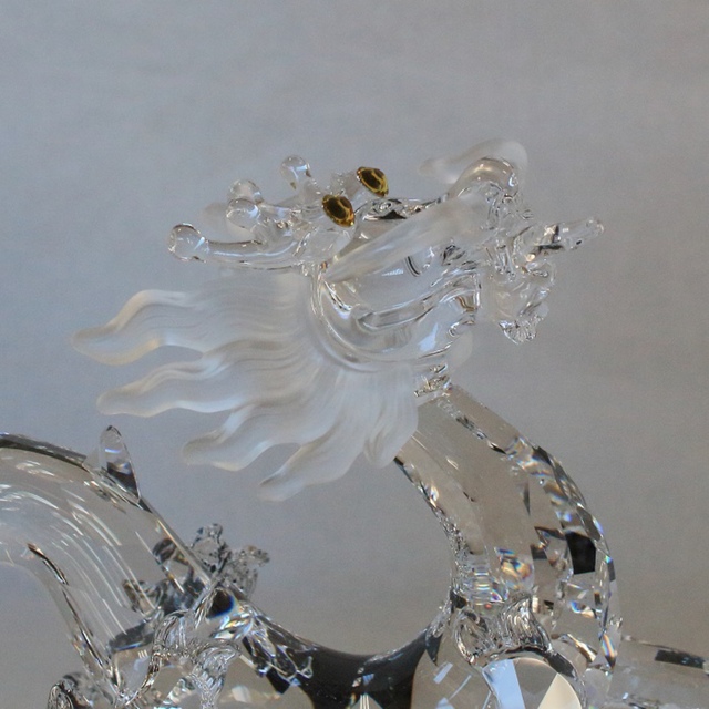 スワロフスキー SWAROVSKI ☆新品同様☆ドラゴン クリスタル 置物 スワロフスキー SWAROVSKI ☆新品同様☆ドラゴン クリスタル 置物