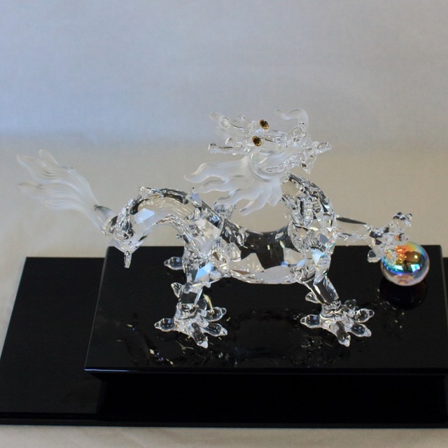スワロフスキー SWAROVSKI ☆新品同様☆ドラゴン クリスタル 置物 スワロフスキー SWAROVSKI ☆新品同様☆ドラゴン クリスタル 置物
