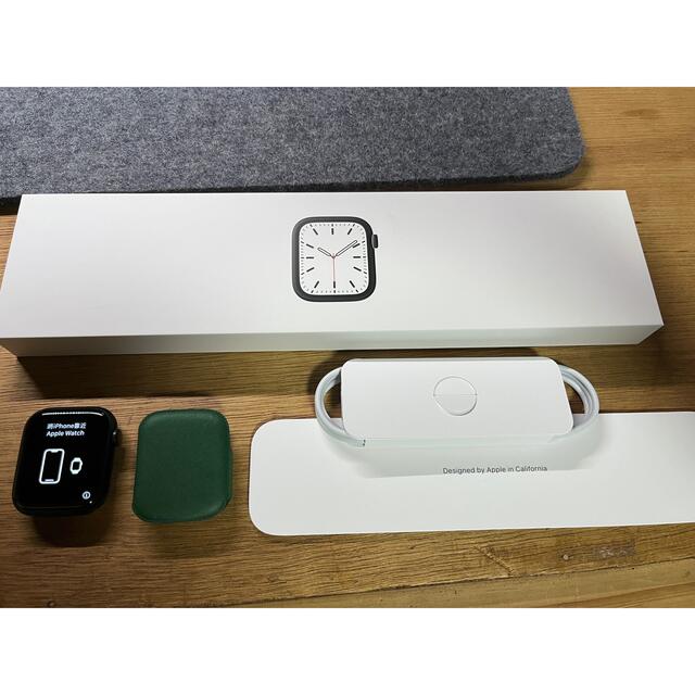 Apple Watch 7 45mm Green 交換品 AppleCare＋ - その他