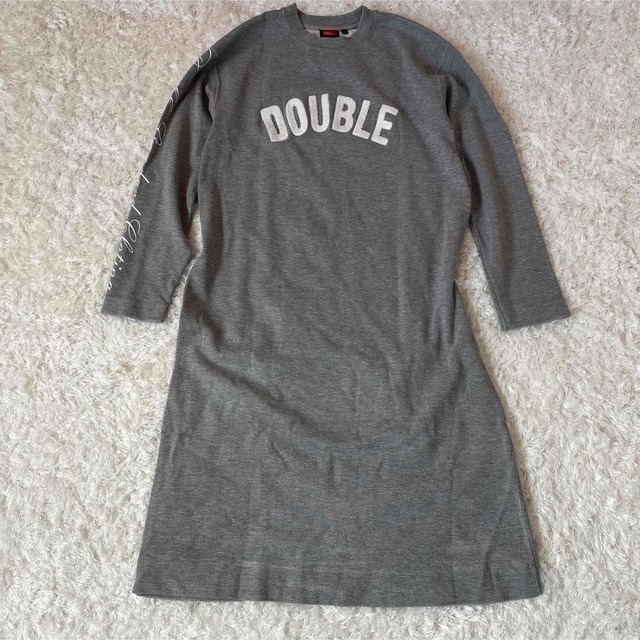 DOUBLE STANDARD CLOTHING(ダブルスタンダードクロージング)のダブルスタンダードクロージング　杢インレーニットワンピース 定価28.600円 レディースのワンピース(ひざ丈ワンピース)の商品写真