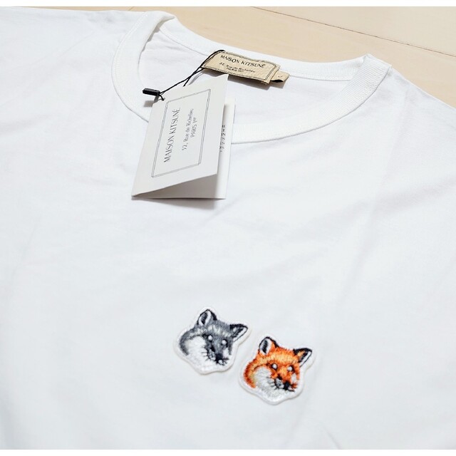 MAISON KITSUNE' - 新品☆MAISON KITSUNE ダブルフォックス 刺繍 T ...