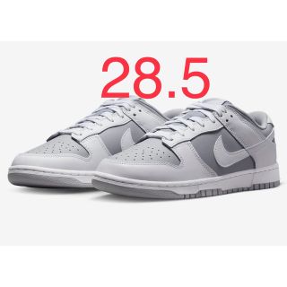 ナイキ(NIKE)の28.5 Nike Dunk Grey White ダンクロー グレー ホワイト(スニーカー)