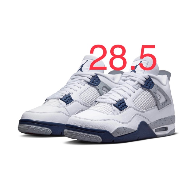 28.5NIKE Jordan4 Navyエアジョーダン4 ミッドナイトネイビー