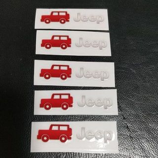 ジープ(Jeep)のJEEP 転写ステッカー５枚組(車外アクセサリ)