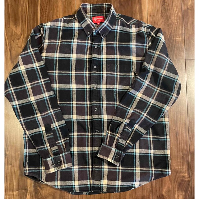 19ss Supreme Plaid Flannel Shirt Lサイズ