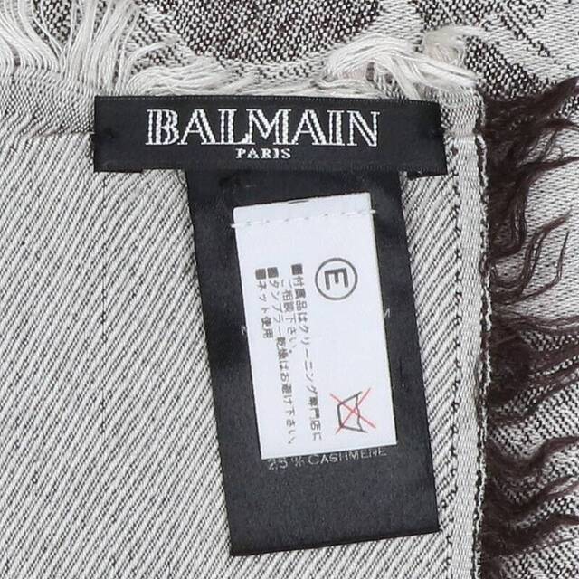 BALMAIN バルマン ストール - 黒系ｘ白