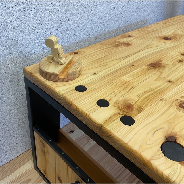 ローテーブル(オール桧無垢材) type:2 インテリア/住まい/日用品の机/テーブル(ローテーブル)の商品写真