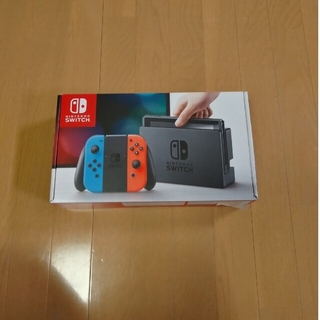 ニンテンドースイッチ(Nintendo Switch)の任天堂スイッチ　本体　ネオンブルー&レッド　美品(家庭用ゲーム機本体)