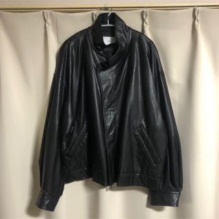 シュタイン(stein)のstein 19aw fake leather jacket 19時まで(ブルゾン)