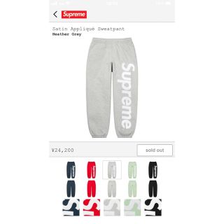 シュプリーム(Supreme)のSUPREME Satin Appliqué Sweatpant 新品未開封 L(その他)