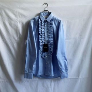 サンローラン(Saint Laurent)の未使用品【Saint Laurent】blue frill shirt(シャツ)