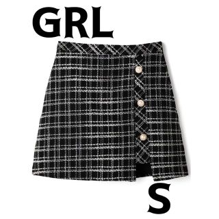 グレイル(GRL)の美品❣️グレイルチェックスカート(ミニスカート)