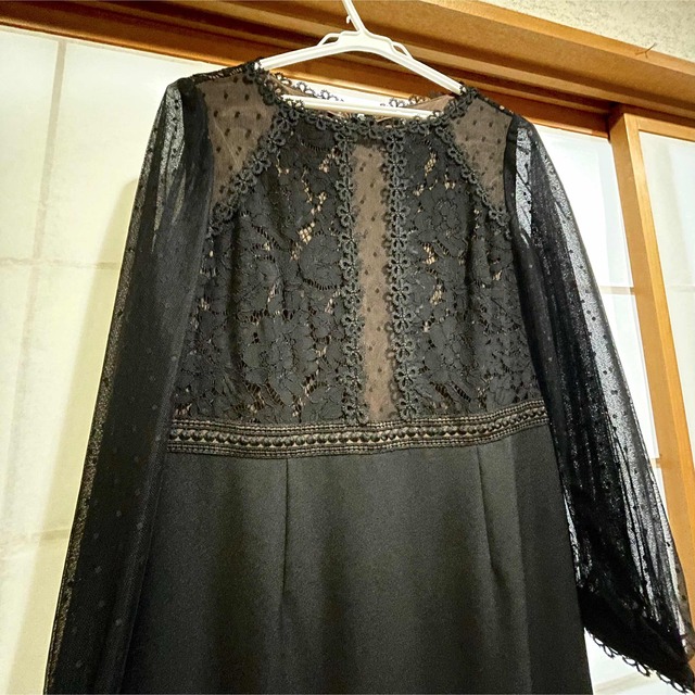 ワンピース 新品 未使用 クリス・セリーン レース ワンピース 黒