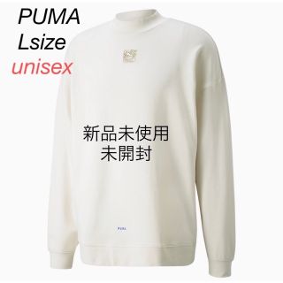 プーマ(PUMA)の新品未開封　PUMA モックネックスウェット　オーバーサイズ　男女兼用　Lサイズ(トレーナー/スウェット)