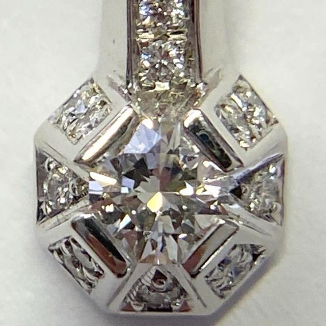 Pt900 高品質ダイヤモンド ネックレス 希少フランダースカット 0.30ct