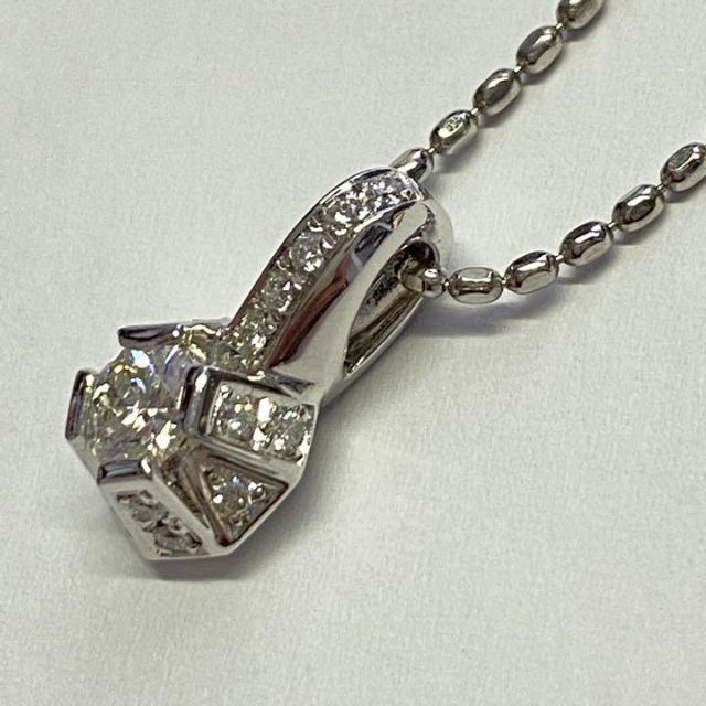 Pt900 高品質ダイヤモンド ネックレス 希少フランダースカット 0.30ct
