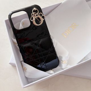 クリスチャンディオール(Christian Dior)のDIOR IPHONE 13 PROケース カナージュ パテントカーフスキン (その他)